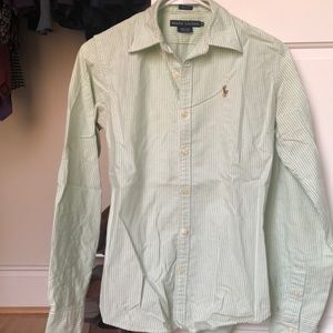 Green Ralph Lauren oxford shirt